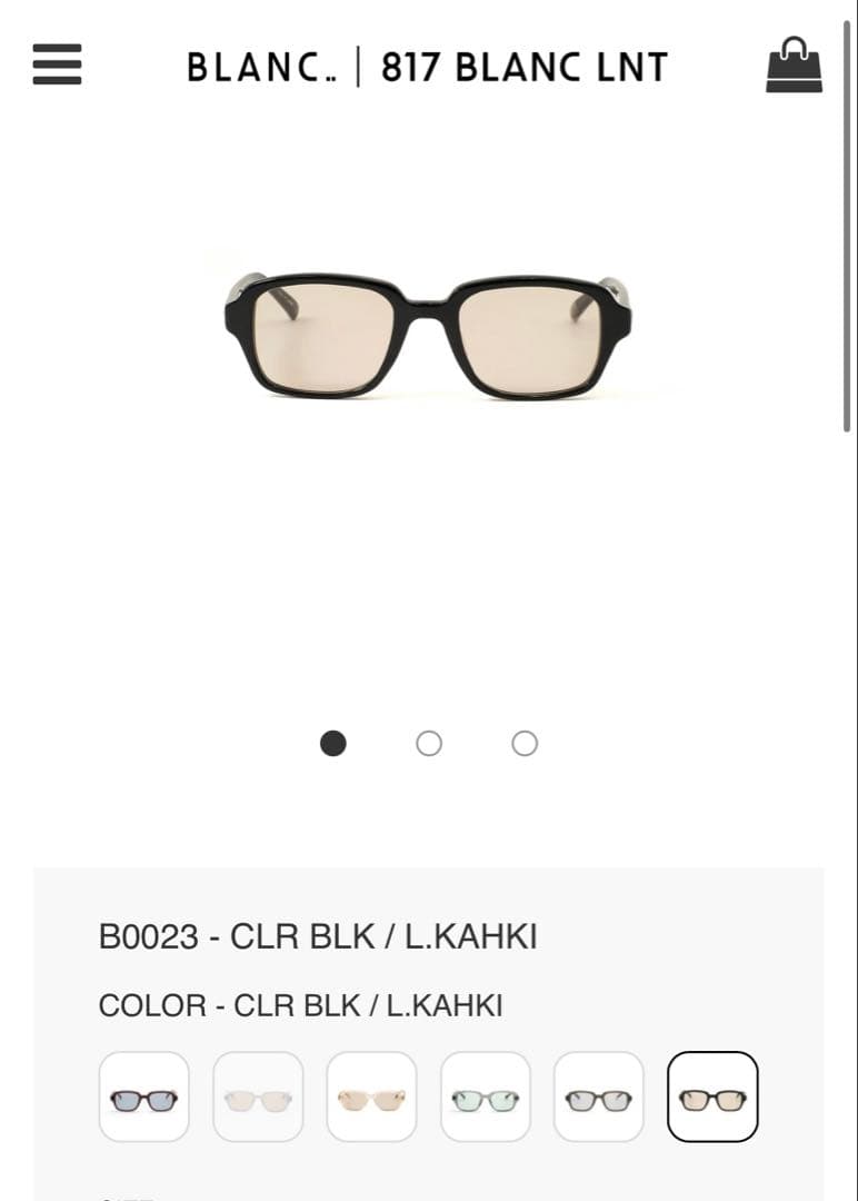 BLANC. B0023 CBK サングラス
