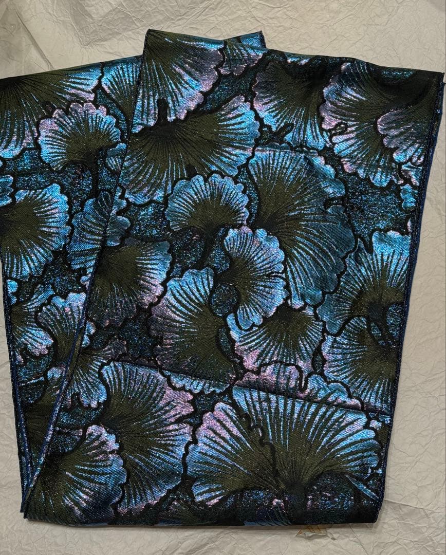 なの　大人兵児帯【ブルーコンパクタ】【夢想花】セット