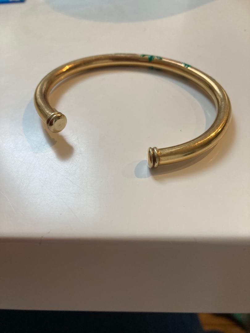 18k 750Italy 花柄バングル　中古です