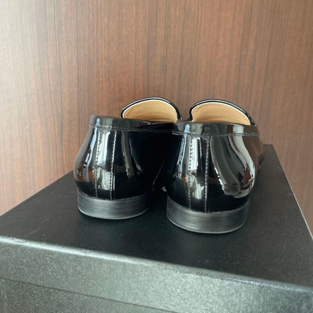 meruシャネル　パテントローファー　37.5センチ