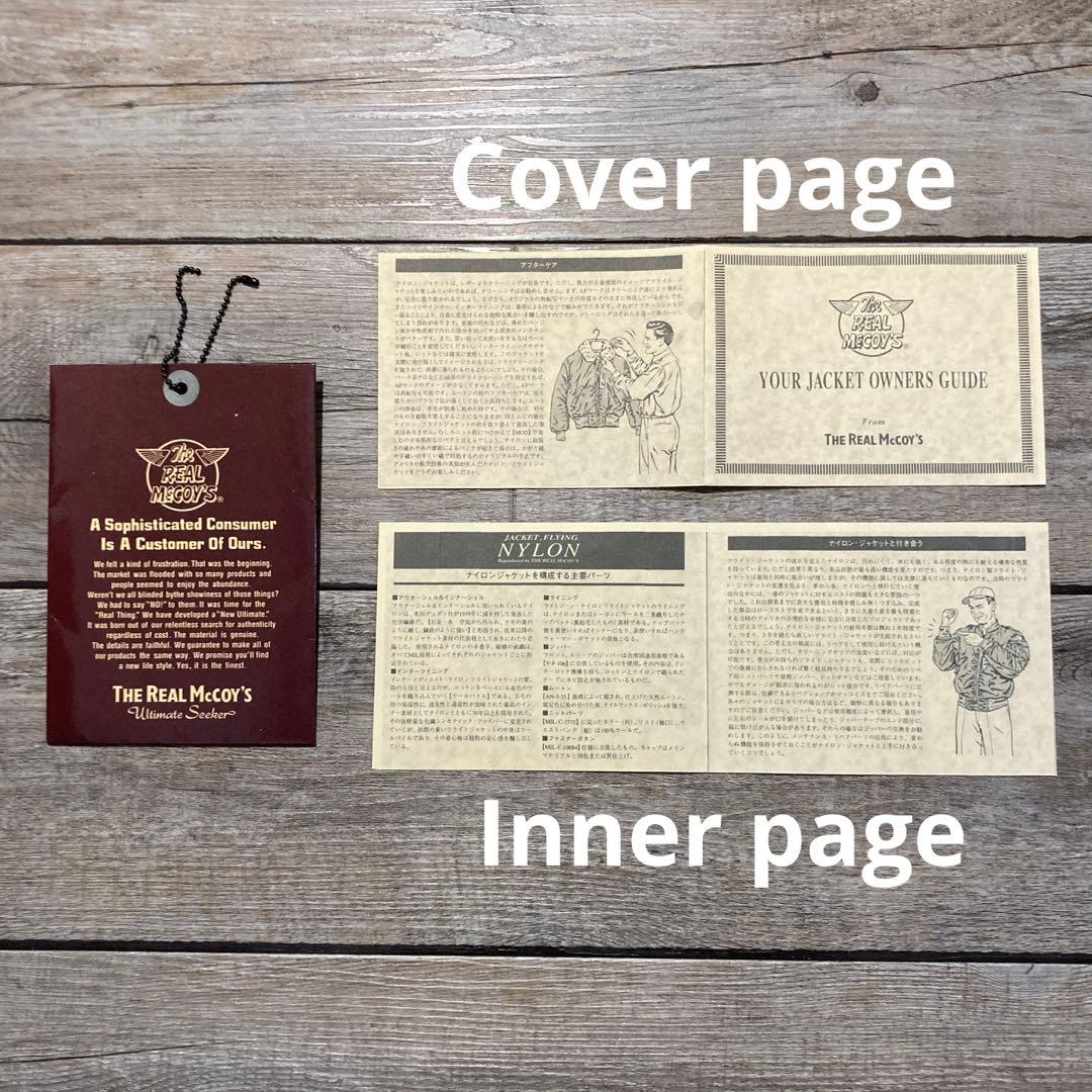 00'未使用 旧REAL McCOYS L-2AフライトJKT AFブルー38