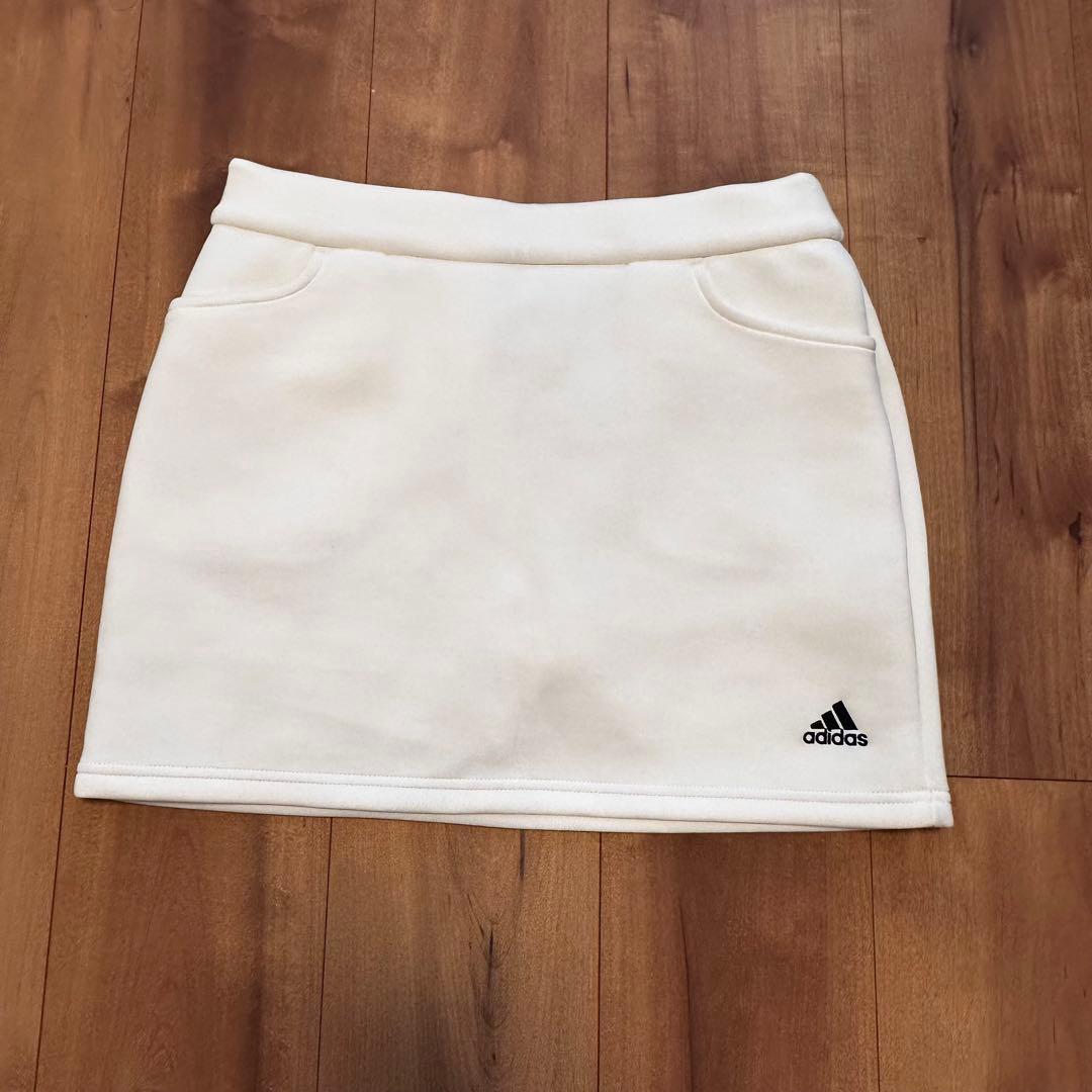 ダンボールニット　セットアップ　ビッグアディダスロゴ　春秋冬　XL 長袖 白