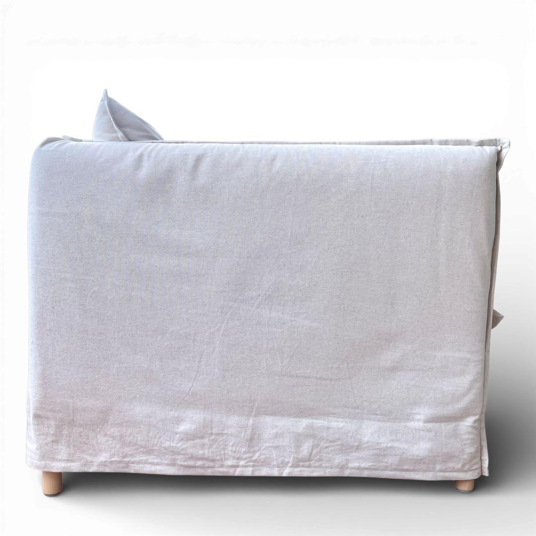 【廃盤品】 ikea イケア バックセーレン 1.5人掛 ナチュラル ホワイト