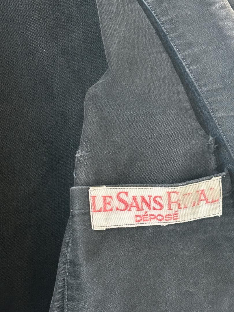 1940-50s フランス製 ブラック モールスキン ジャケット