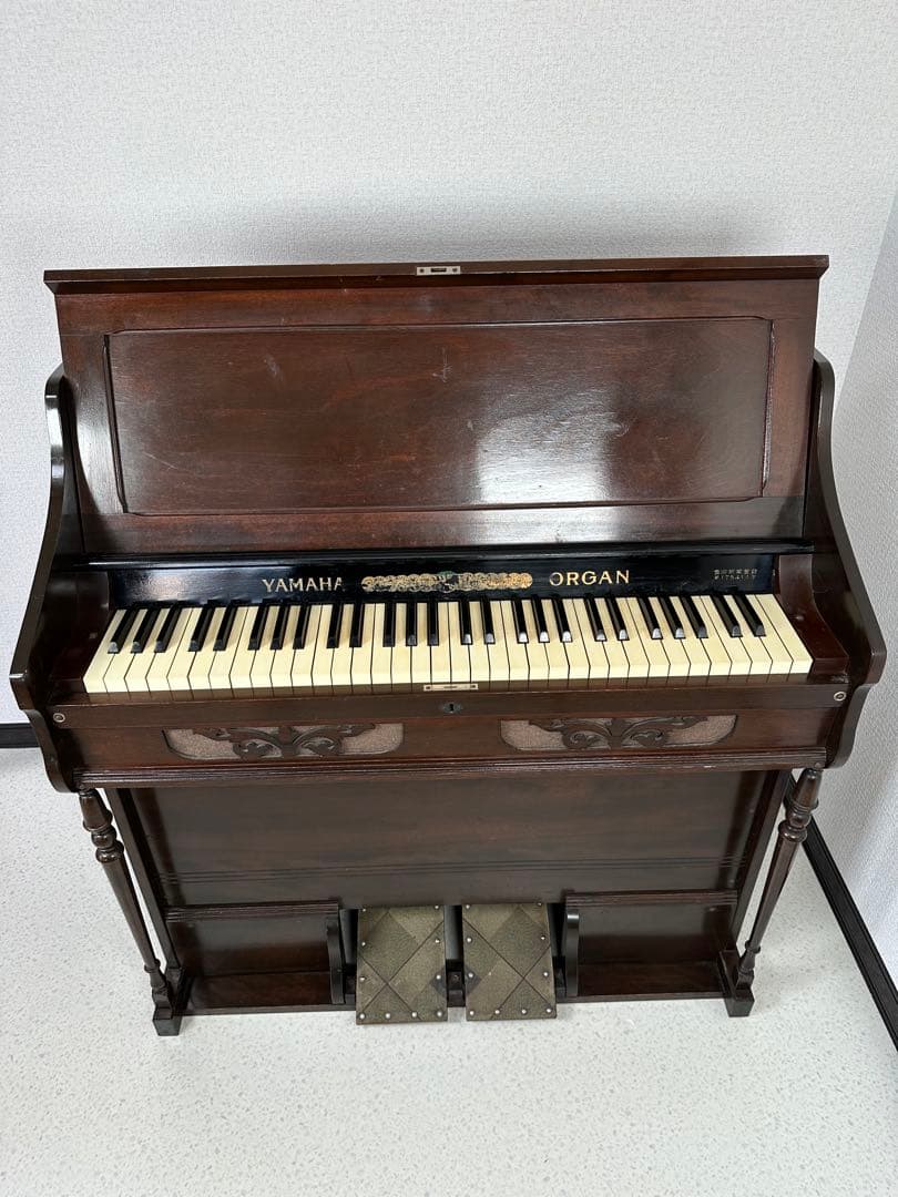 【引取限定】山葉 足踏み オルガン 保険証付き YAMAHA ヴィンテージ当時物