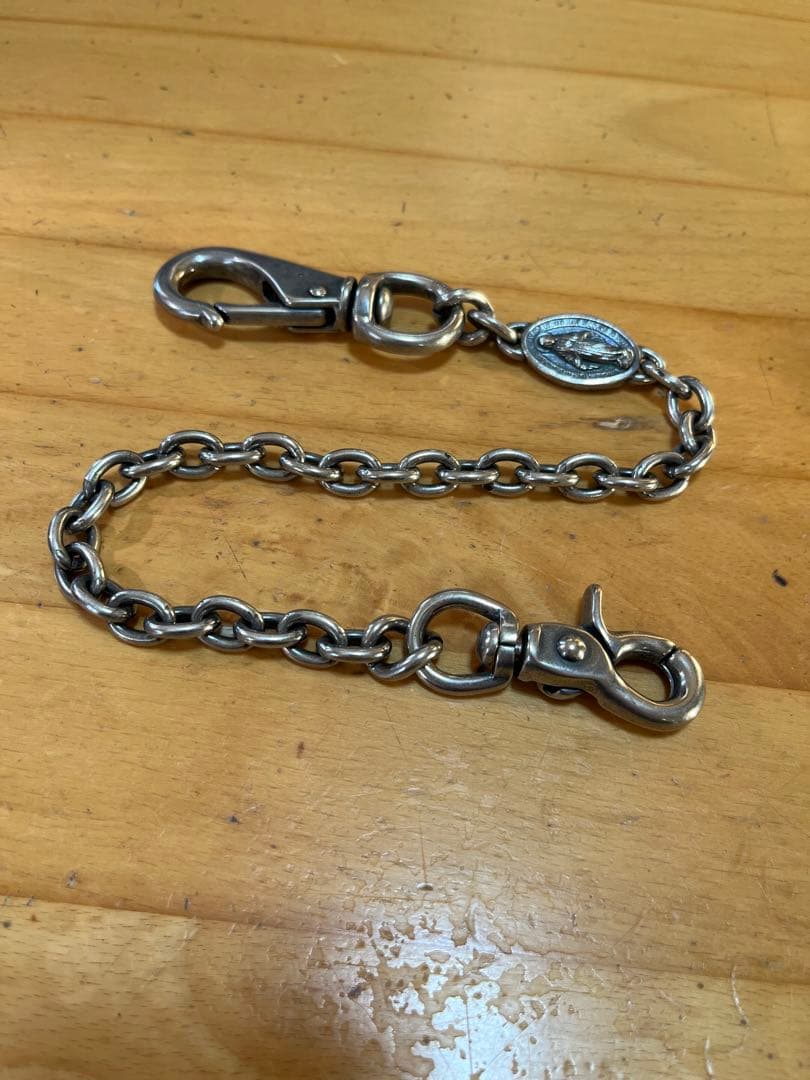 amp japan マリア&ダイヤモンド ウォレットチェーン シルバーコート