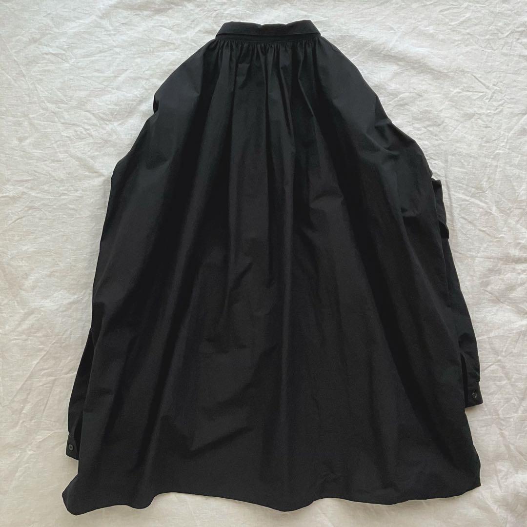 トップス kaval Wide gather blouse black