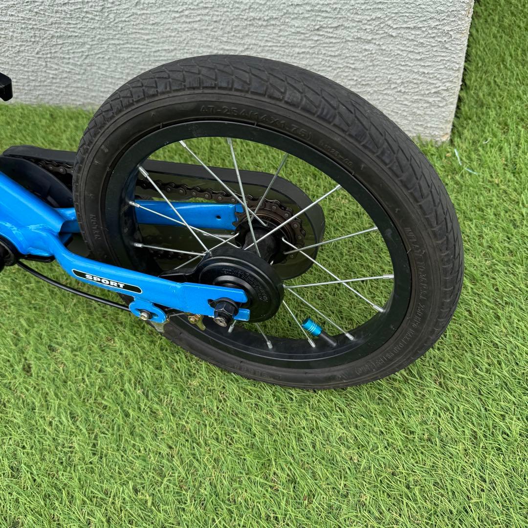 ストライダー14x スティールブルー ペダル チェーンガード付