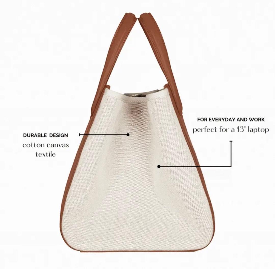 XNIHILO ハンドバッグ ショルダーバッグ コットンキャンバス ナッパレザー