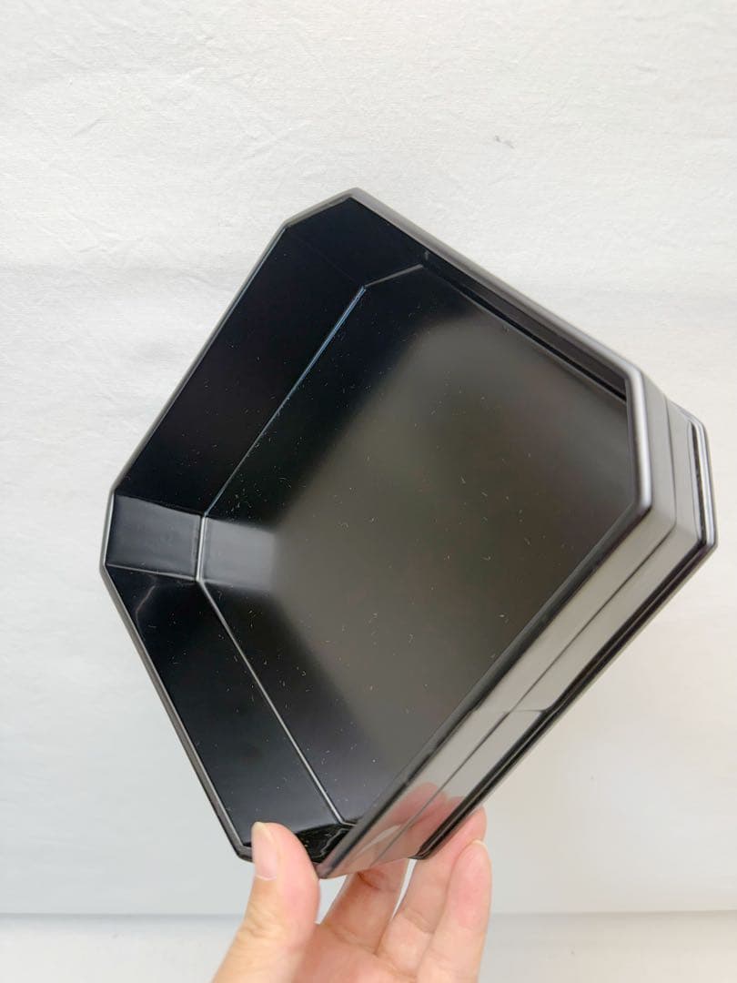 ほぼ未使用 茶道具 木製 黒真塗 五段縁高重 元箱