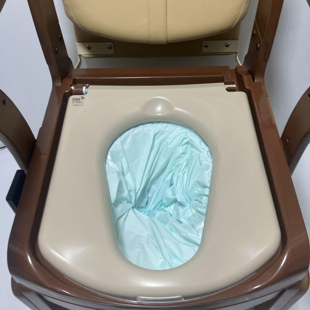 【未使用】安寿 家具調トイレ セレクトR 自動ラップ ノーマル 介護 災害用