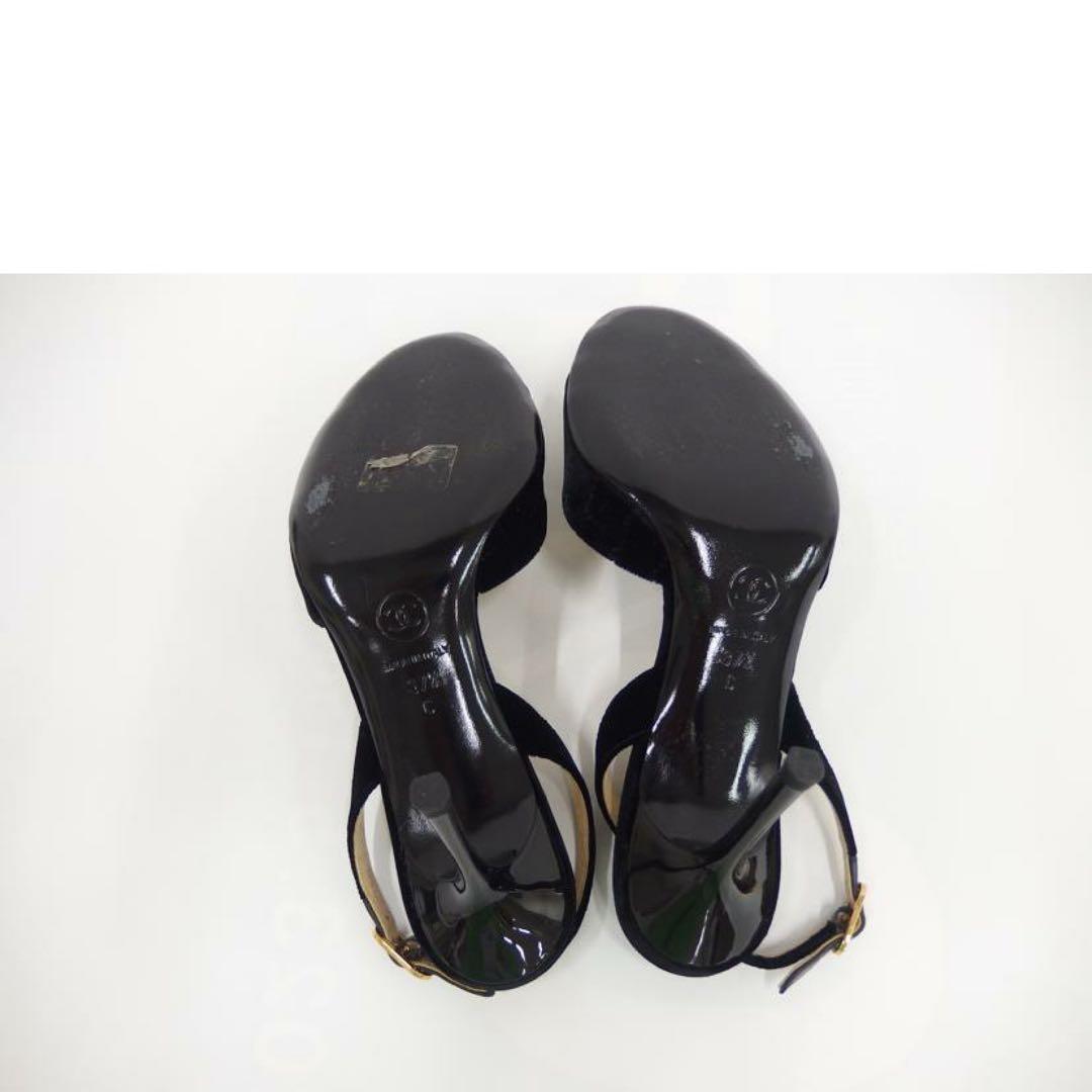 【極美品】CHANEL シャネル/カメリアベロアパンプス/サイズ37