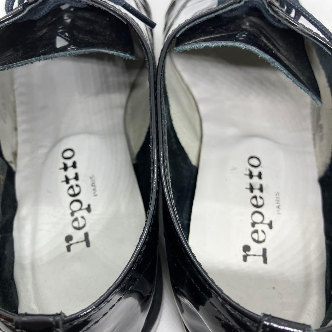 repetto レペット　エナメルレースアップシューズ　39
