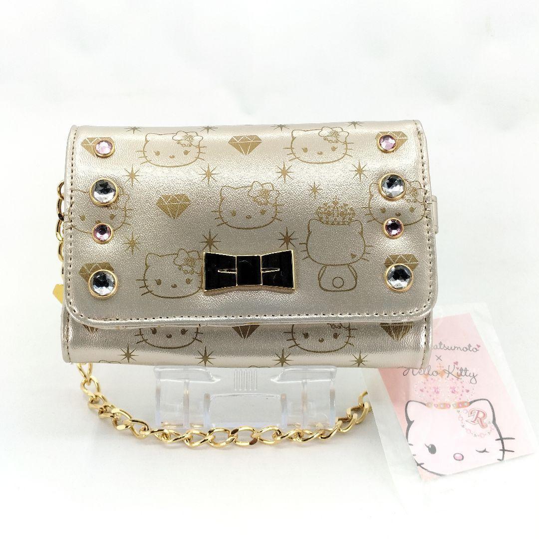 未使用 vivitix ハローキティ×松本莉緒 二つ折り財布 チェーンワレット