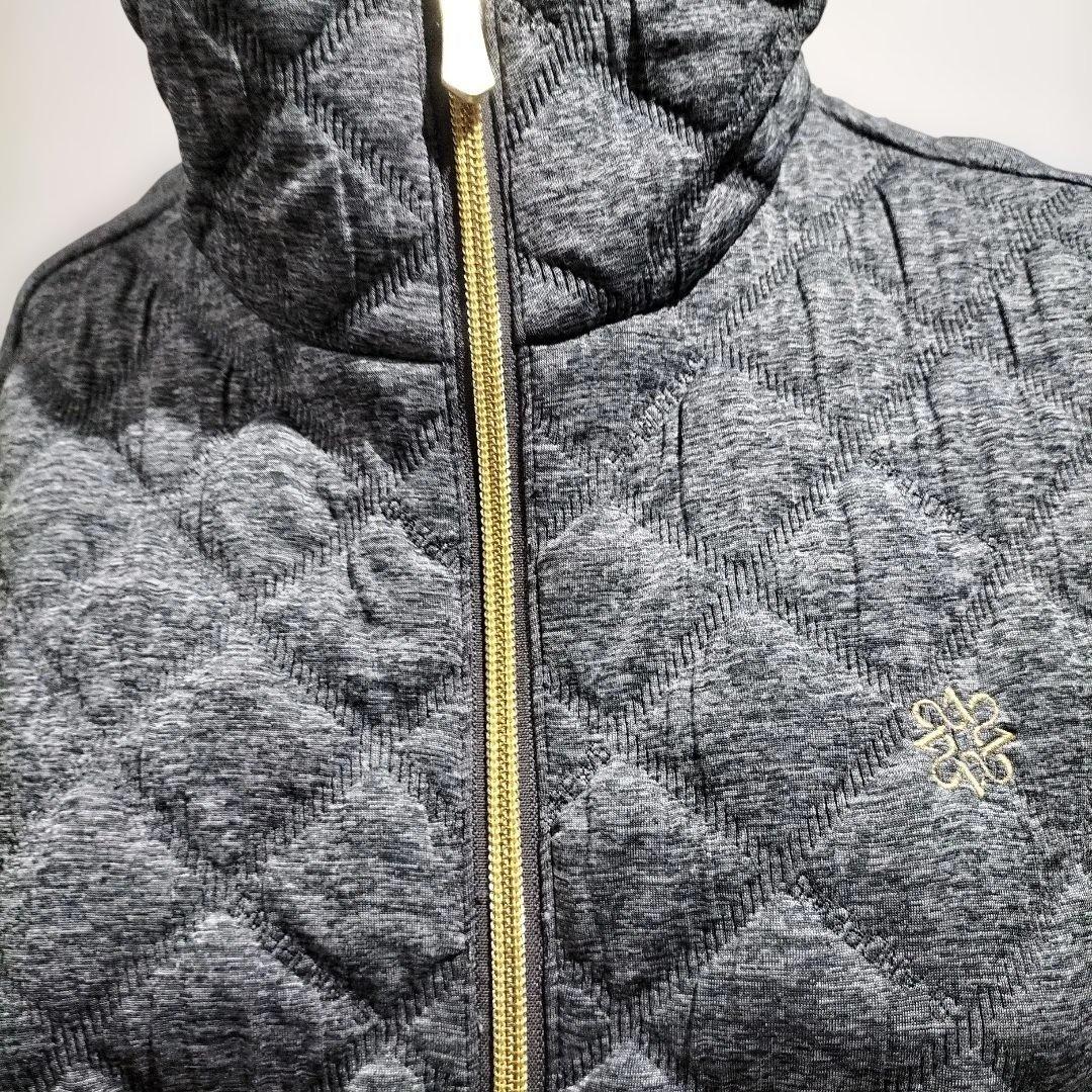 一度使用のみグレー キルティングジャケット レディース