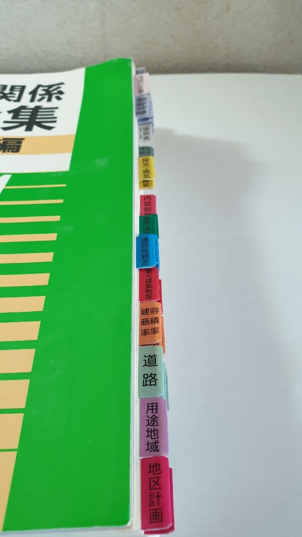 【令和4年】建築法令集30色インデックス貼済み+アンダーライン線済み