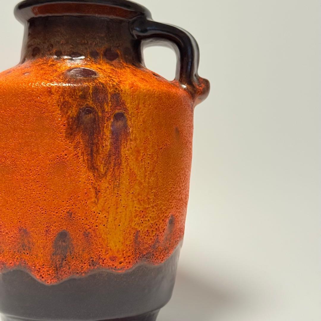 【Carstens】20cm fat lava ファットラバ ビンテージ 花瓶