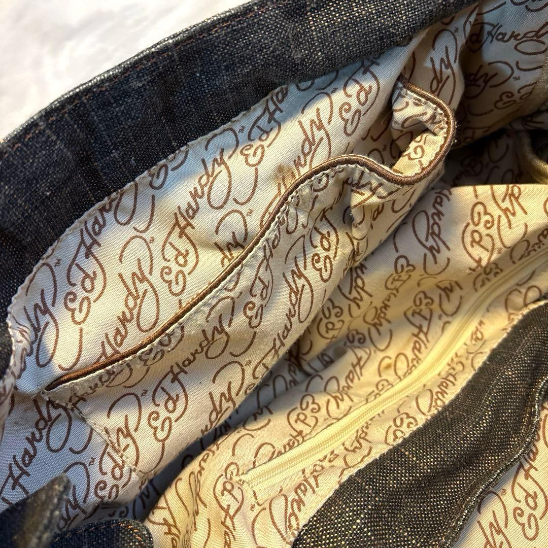 【レア】Ed Hardy エドハーディー ショルダーバッグ スタッズ y2k