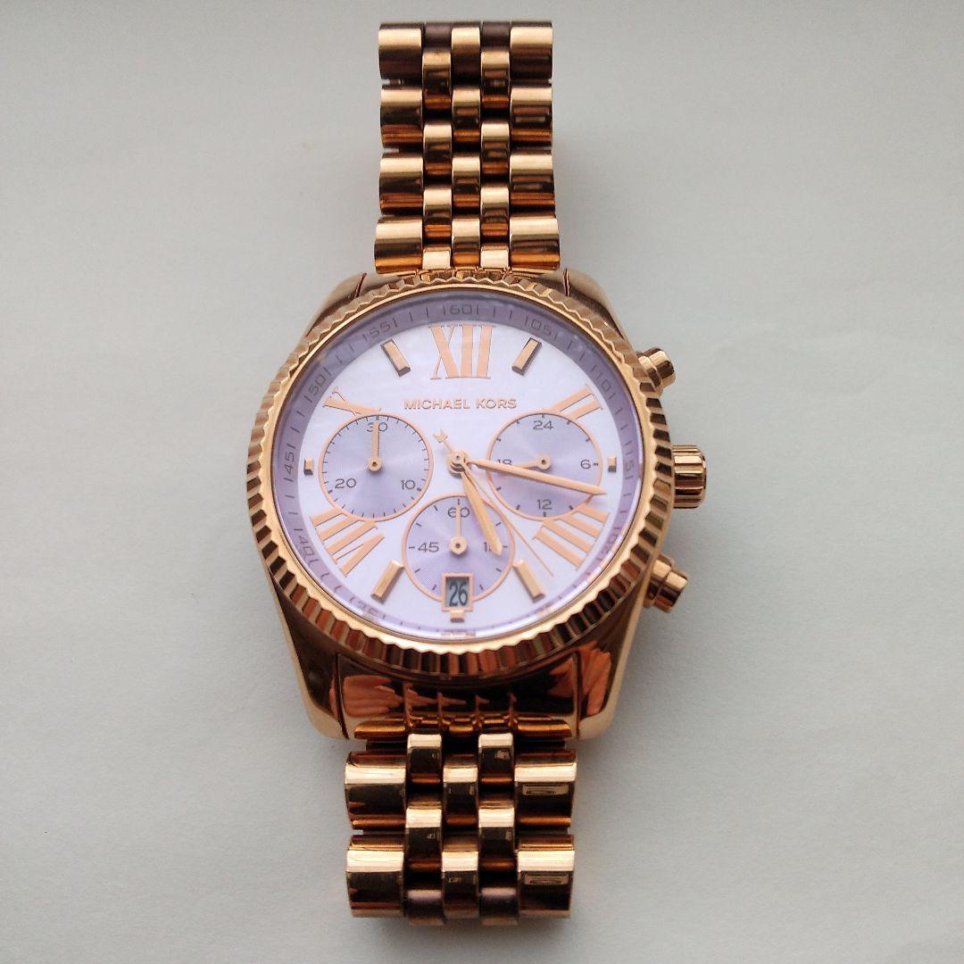 MICHAEL KORS ゴールド クロノグラフ腕時計 MK6207