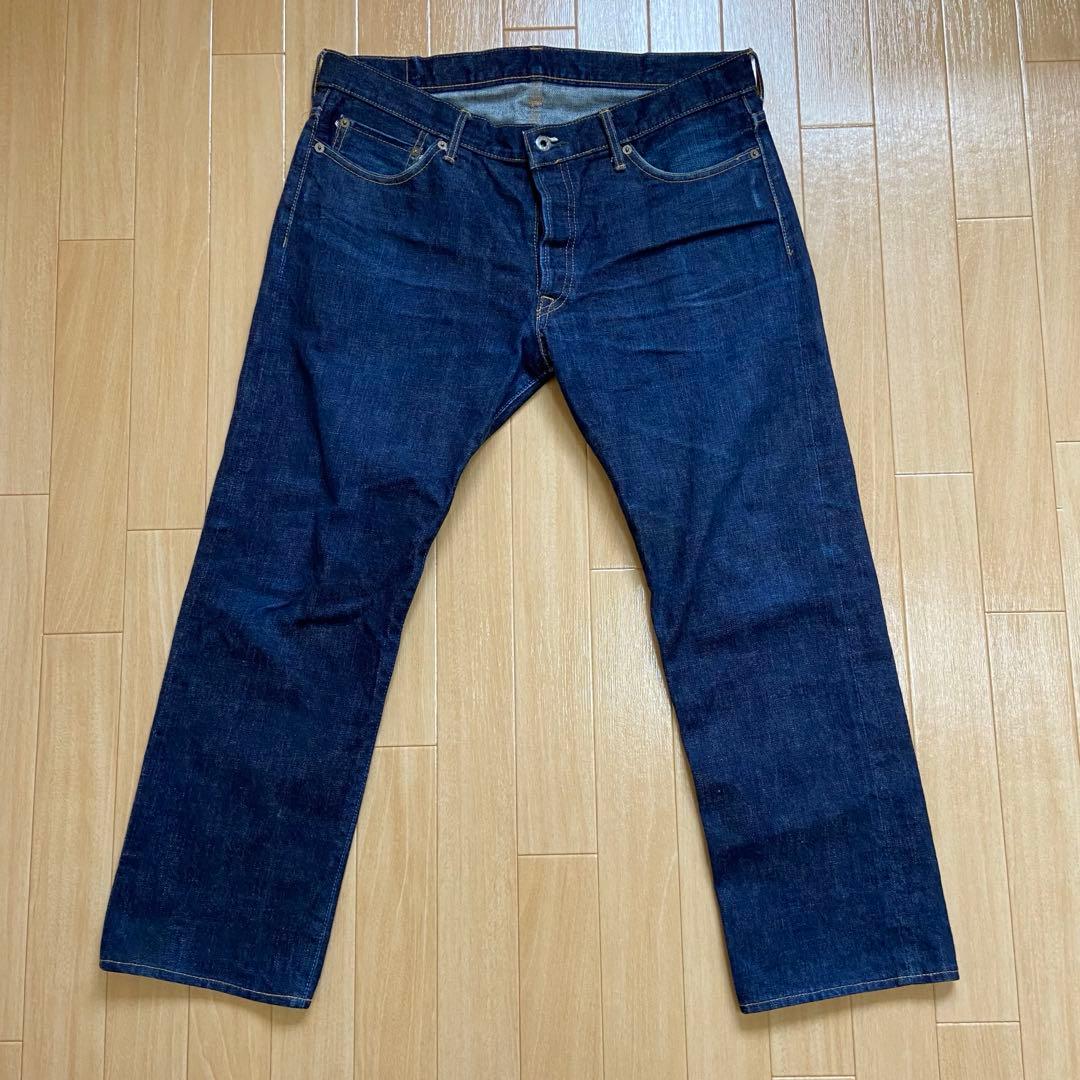 W36ジャパンブルー ジーンズ　濃紺ストレッチデニム