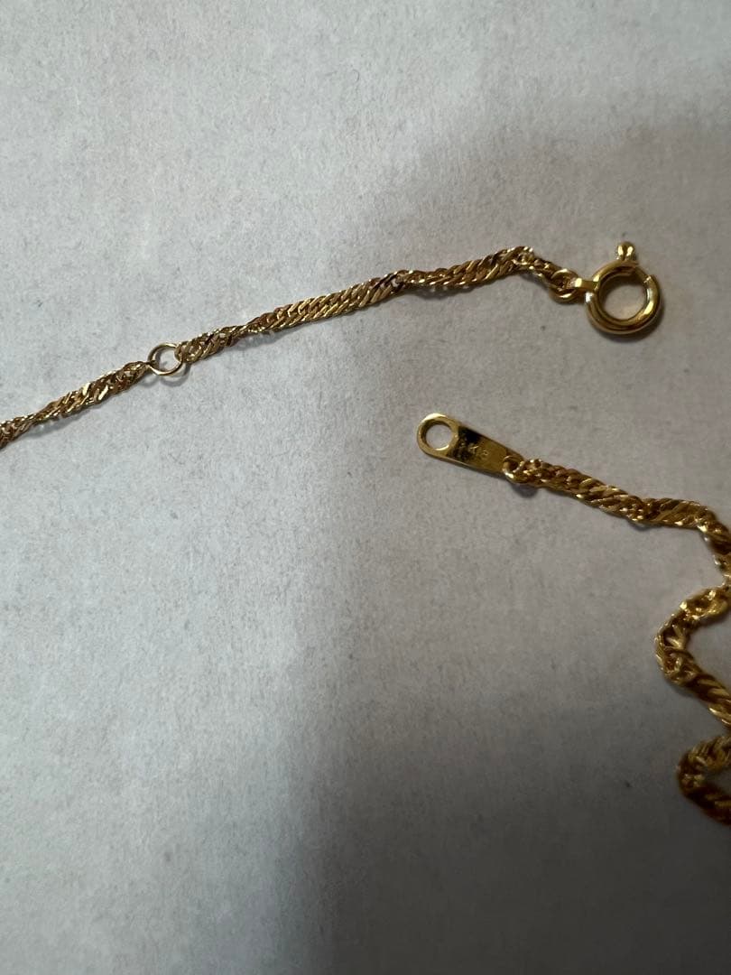 K18イエローゴールドネックレス 定価6万50cm(長さ調整可46〜50)