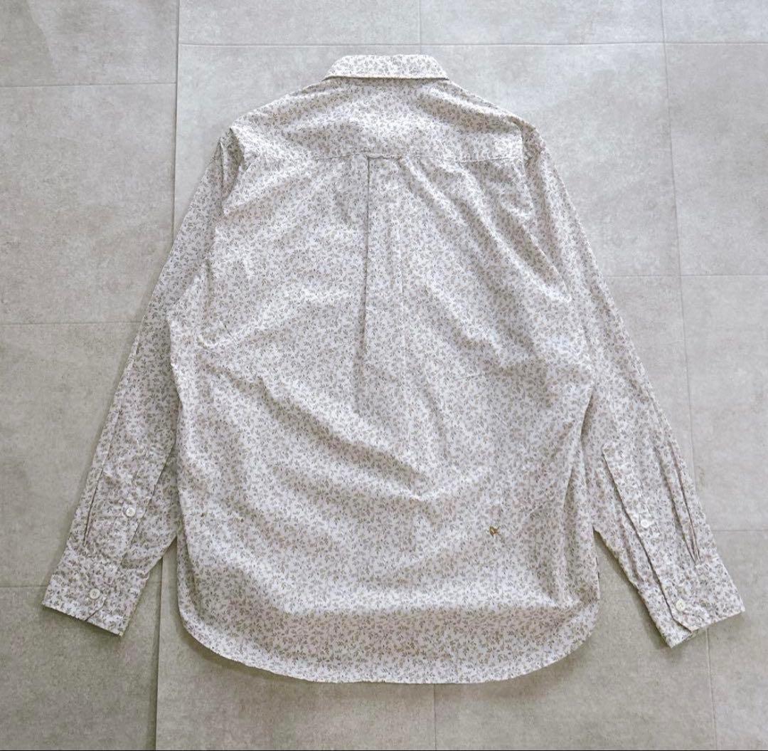 極美品✨45R バチスト小花プリントの908ローファーシャツ R刺繍 5.5万