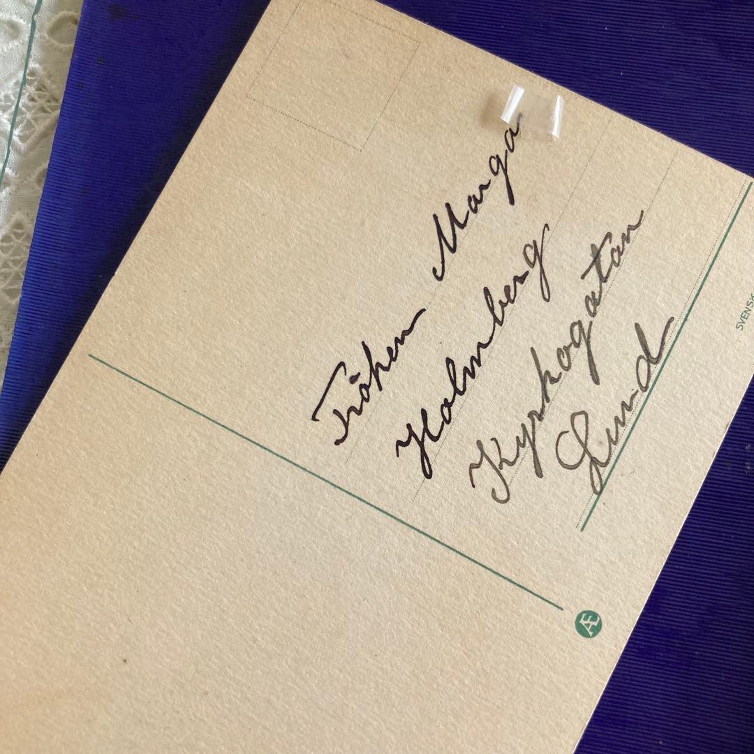 アンティークフレームA★超希少スウェーデン1920年代エイナルネイマンカード入り