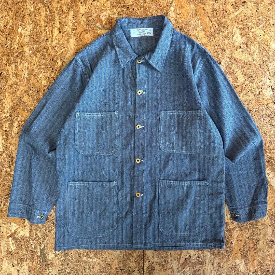 80s UNIVERSAL OVERALL ヘリンボーンカバーオール　XL