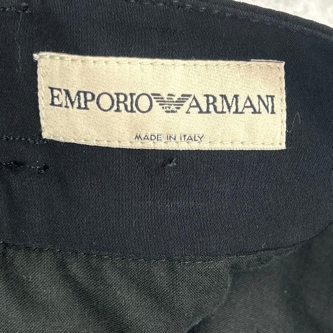 K363 エンポリオアルマーニ ARMANI 50 XL パンツ 黒 メンズ