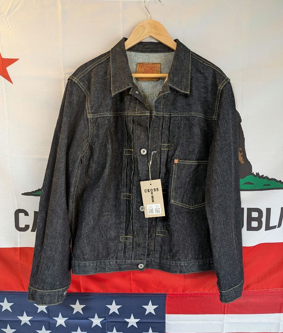 新品 TCB 旧大戦モデル TCBjeans S40's size44 赤タブ