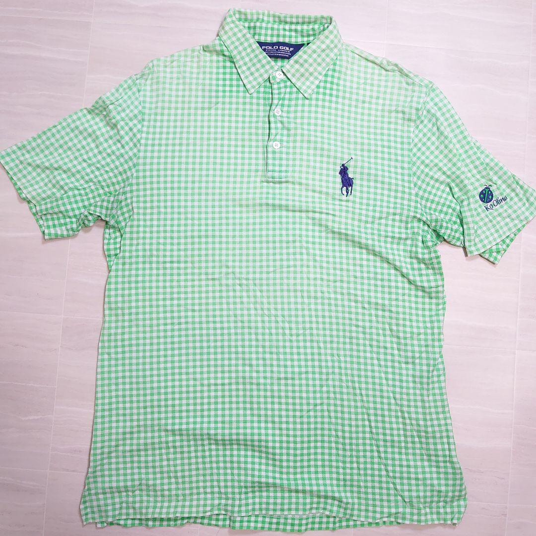 ポロゴルフラルフローレン ポニー刺繍 てんとう虫 ギンガムチェック ピマコットン