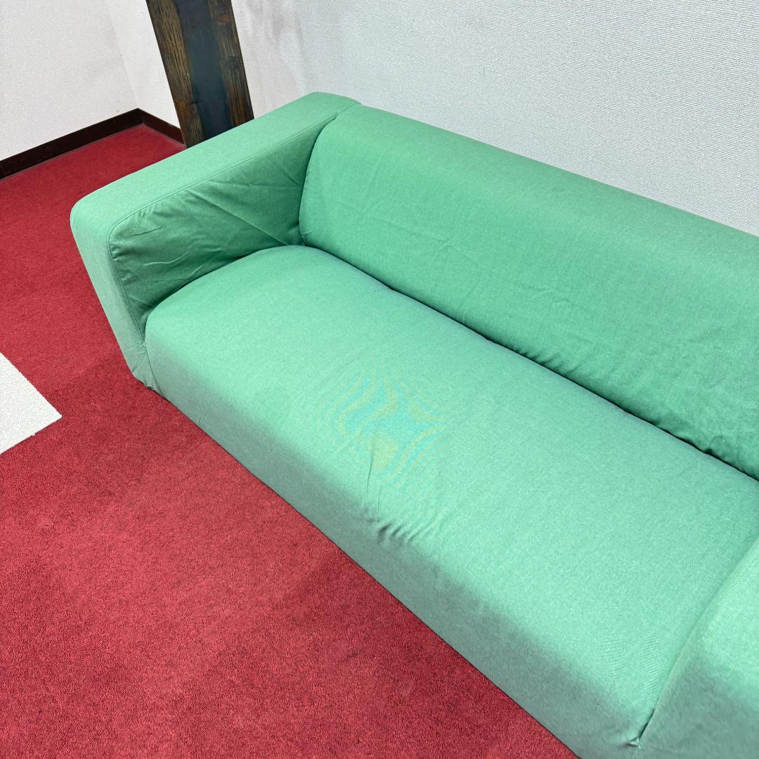 東京23区送料無料　超美品2かけソファー　可愛い緑色　洗浄/除菌済み