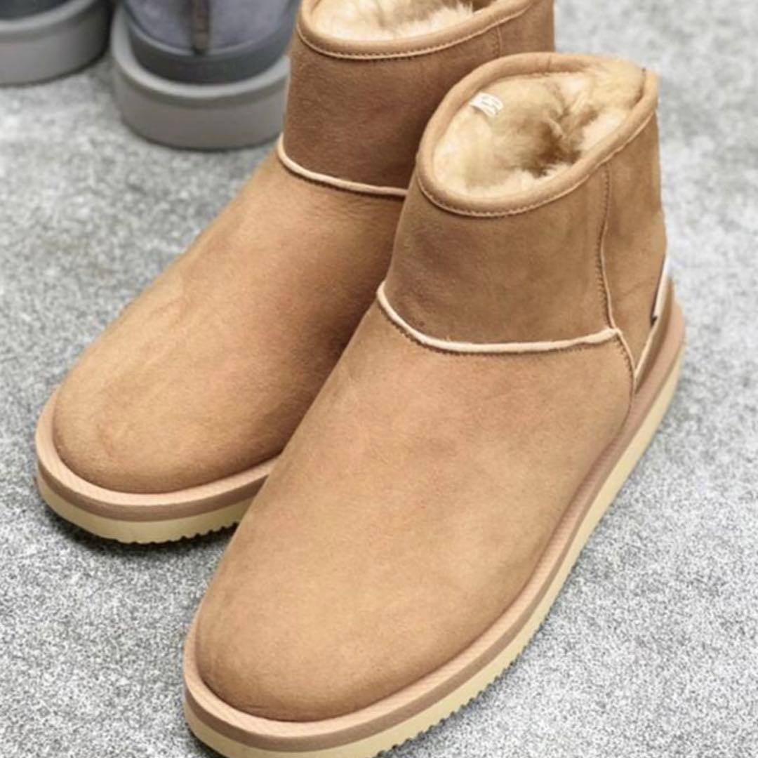 新品 未使用 スイコック ムートン ブーツ 23 cm US5 ショートブーツ