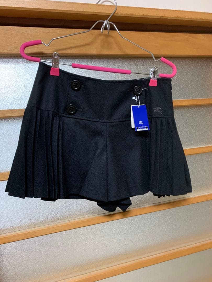 BURBERRY ブラック プリーツスカートキュロットスカート