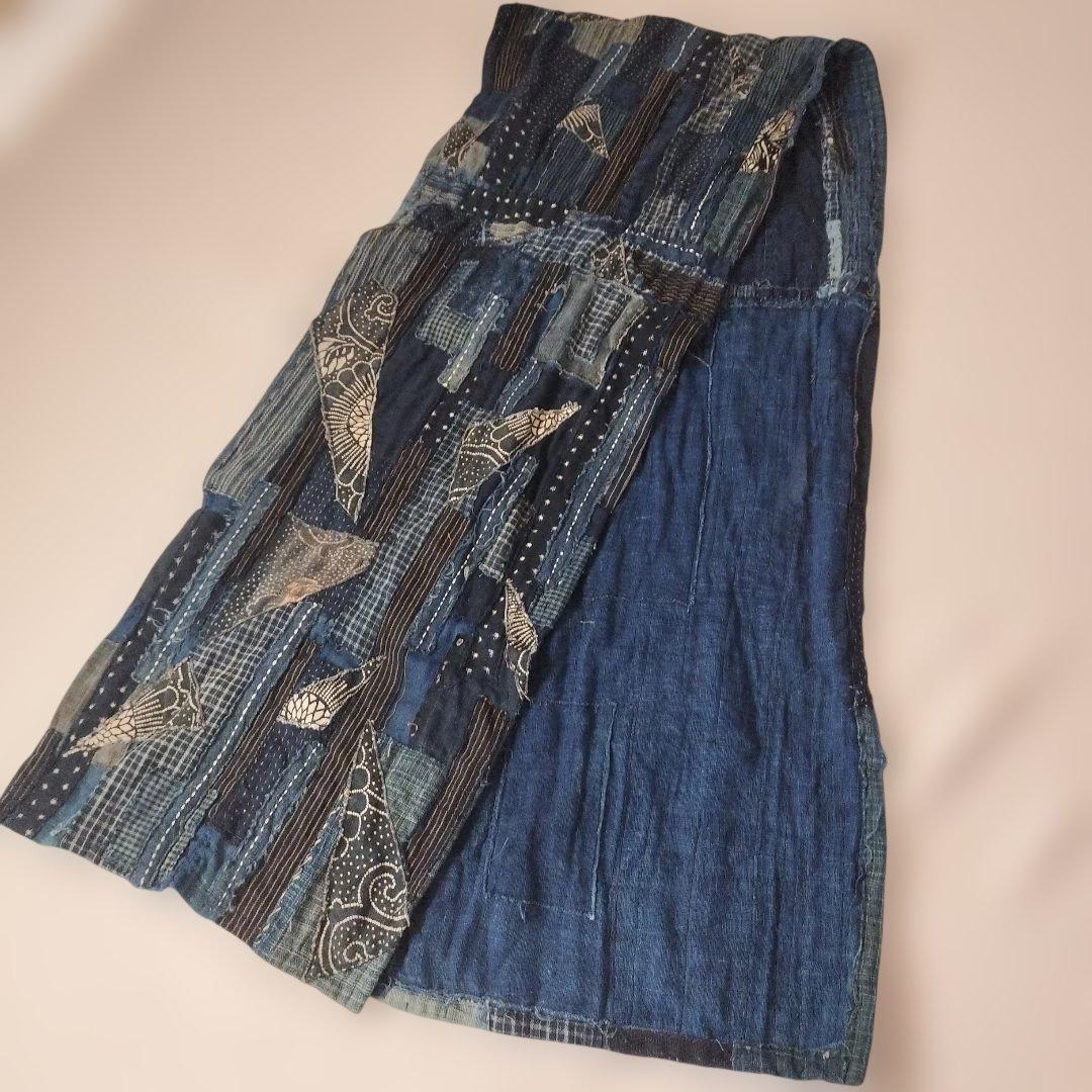 襤褸　インディゴ パッチワーク スカーフ　キャピタル　ポータークラシック RRL