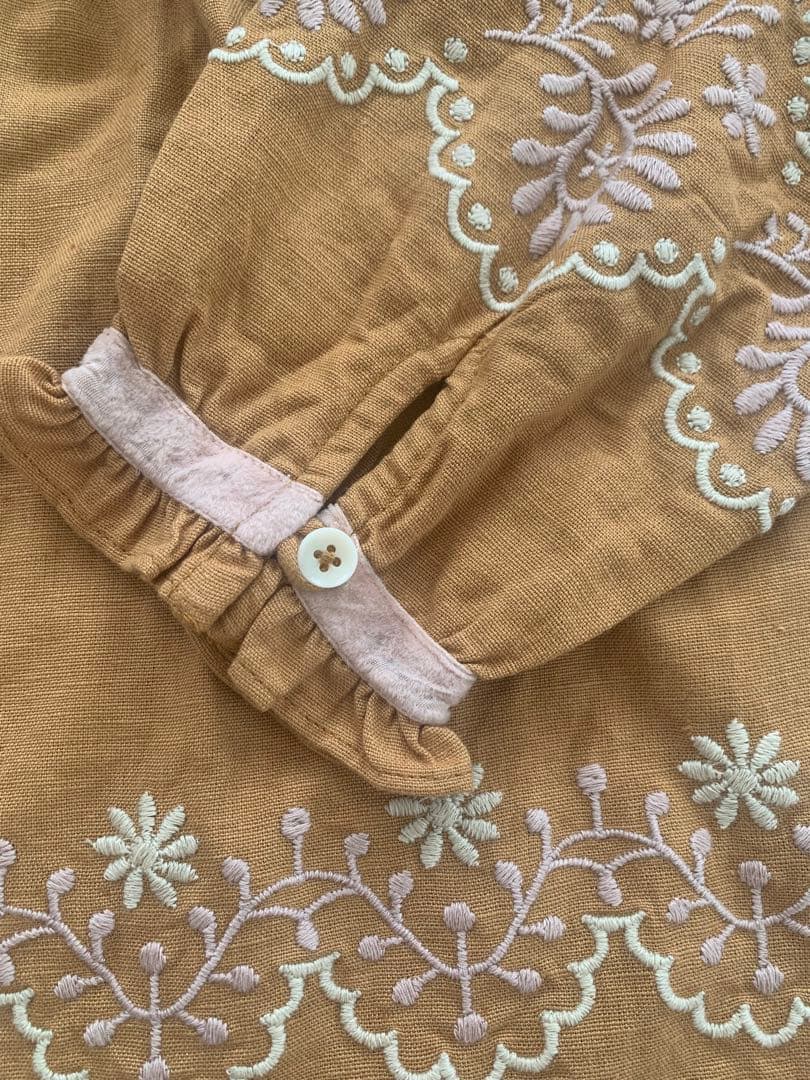 な*み様 値下げ　Apoliaブラウン 長袖シャツ アポリナ　チュニック　ブラウ