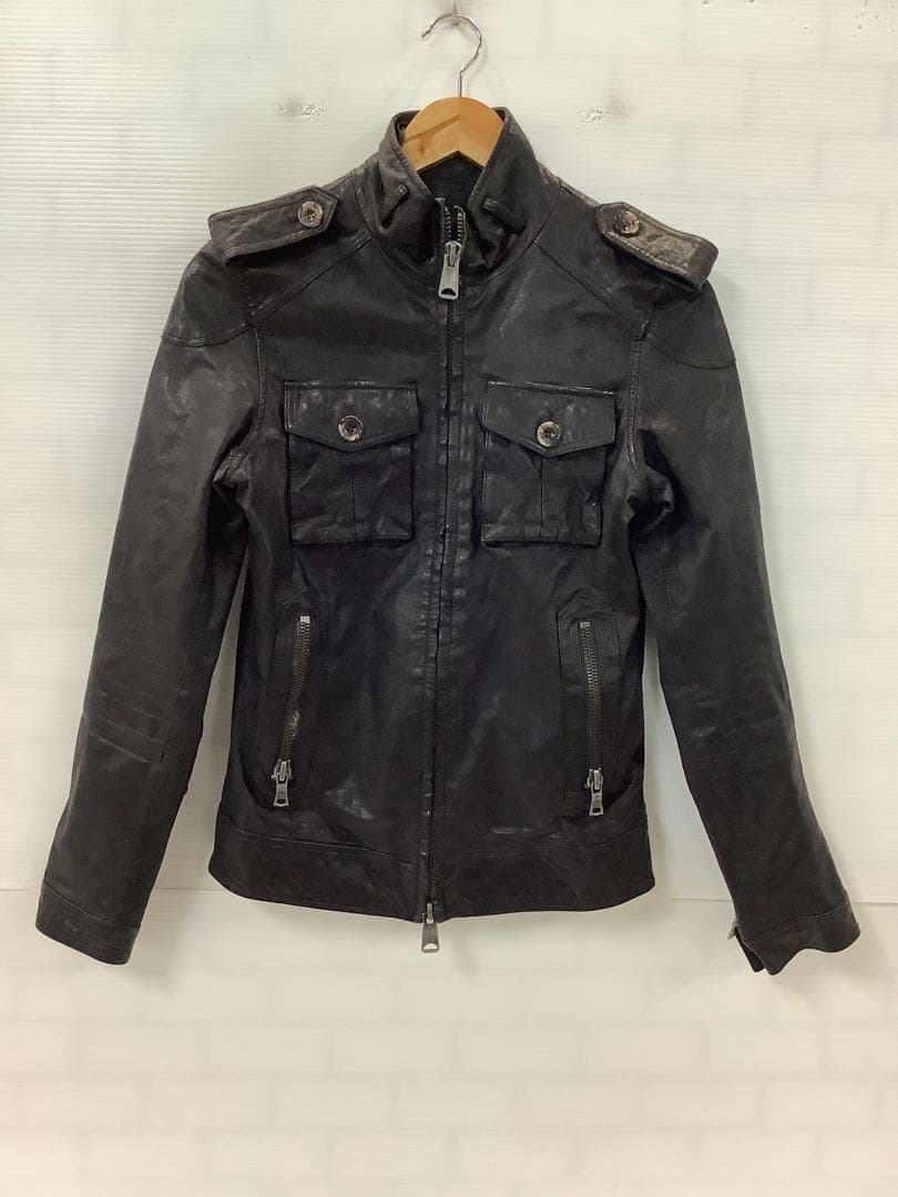 ★10.23◎A782◎BuffaloBobsレザージャケット◎山羊革◎ブラック