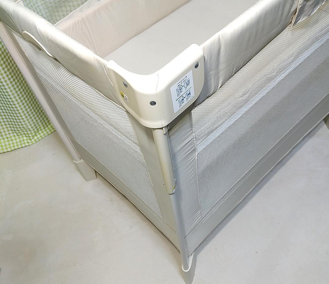 美品　アップリカ ココネルエアー　べビーベッド　クリーニング済　ヤケ、シミ汚無