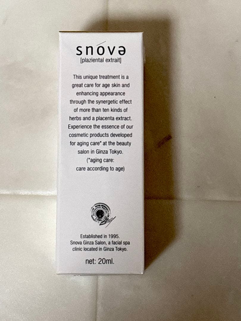 【正規 新品未開封】SNOVA スノーヴァ　プラツェンタール エキストレ　美容液