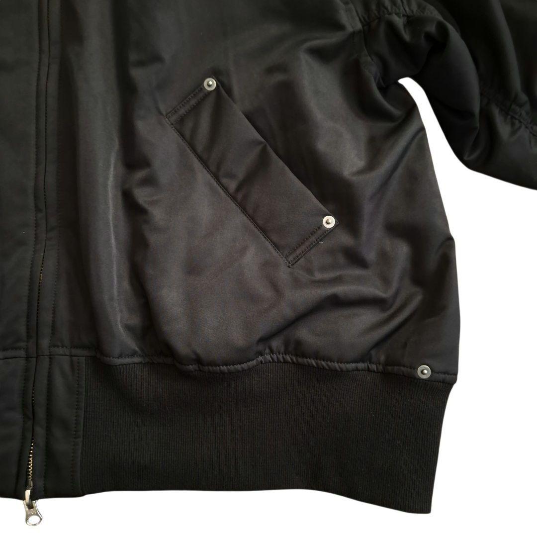 BASCO バスコ 背面ジッパー ギャザー MA1風 ブルゾン ゆったりサイズ