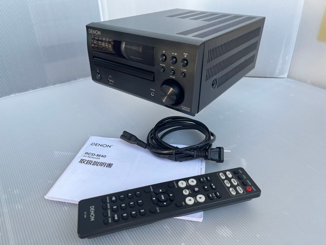 ☆極美品DENON RCD-M40 デノンCDレシーバー ブラック☆