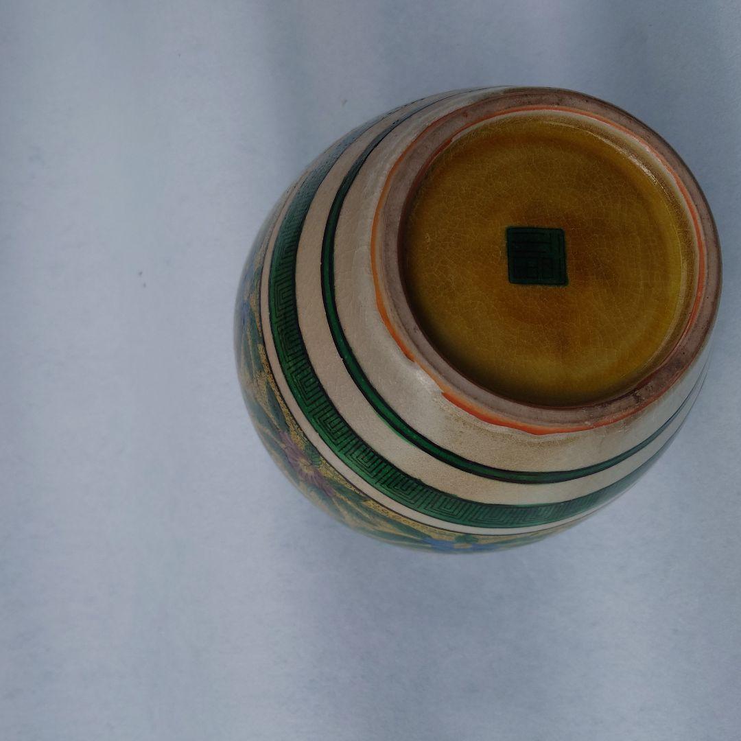 九谷　壺　角福　花瓶　花生　華道　骨董　古美術　幕末　明治