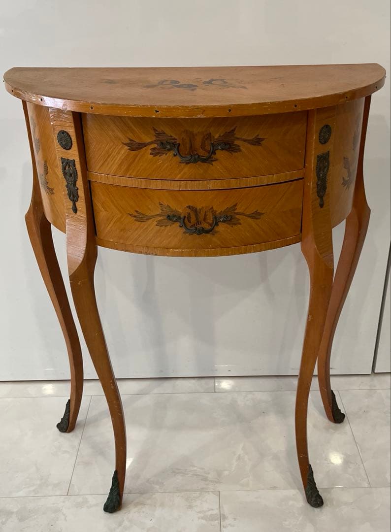 イタリア製 象嵌細工 コンソールチェスト サイドチェスト　サイドテーブル