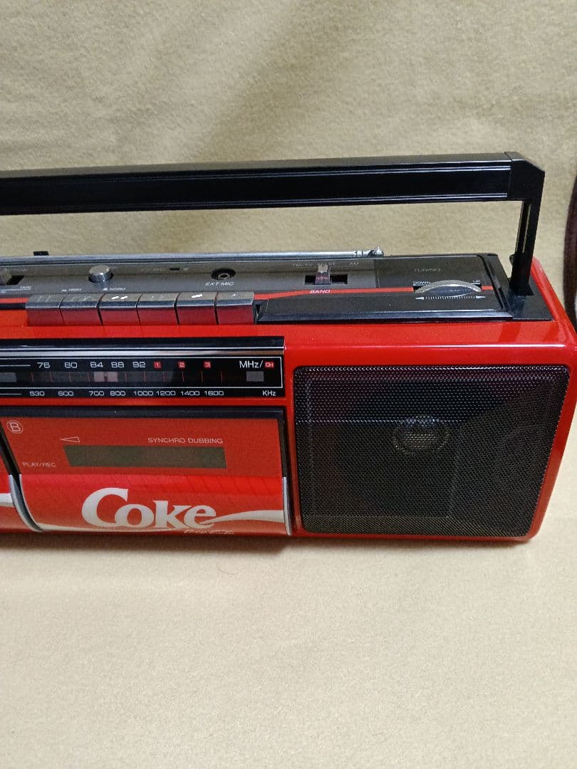 Coca-Cola ダブルカセットラジカセ　ジャンク品