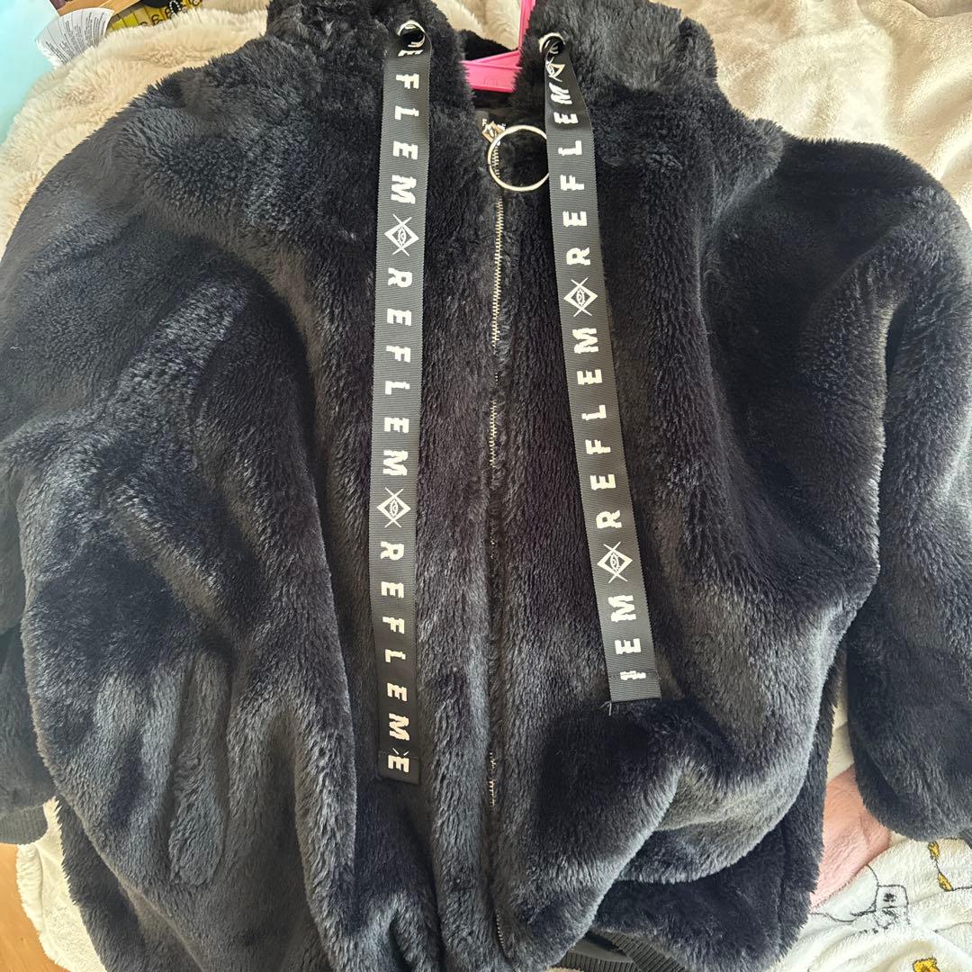 ‪*♥様 『REFLEM/レフレム』うさ耳BIGファーパーカー/ファーブルゾン