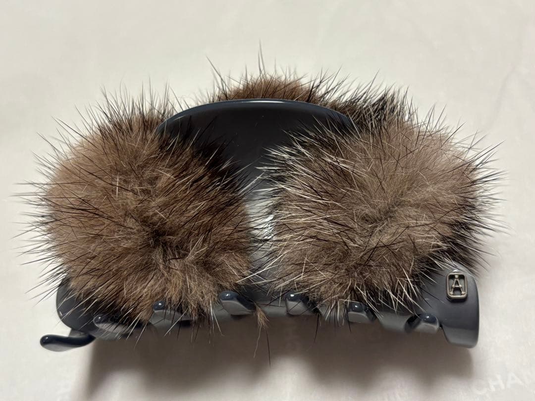 アレクサンドゥパリ❤︎ミンクファー ヘアクリップ