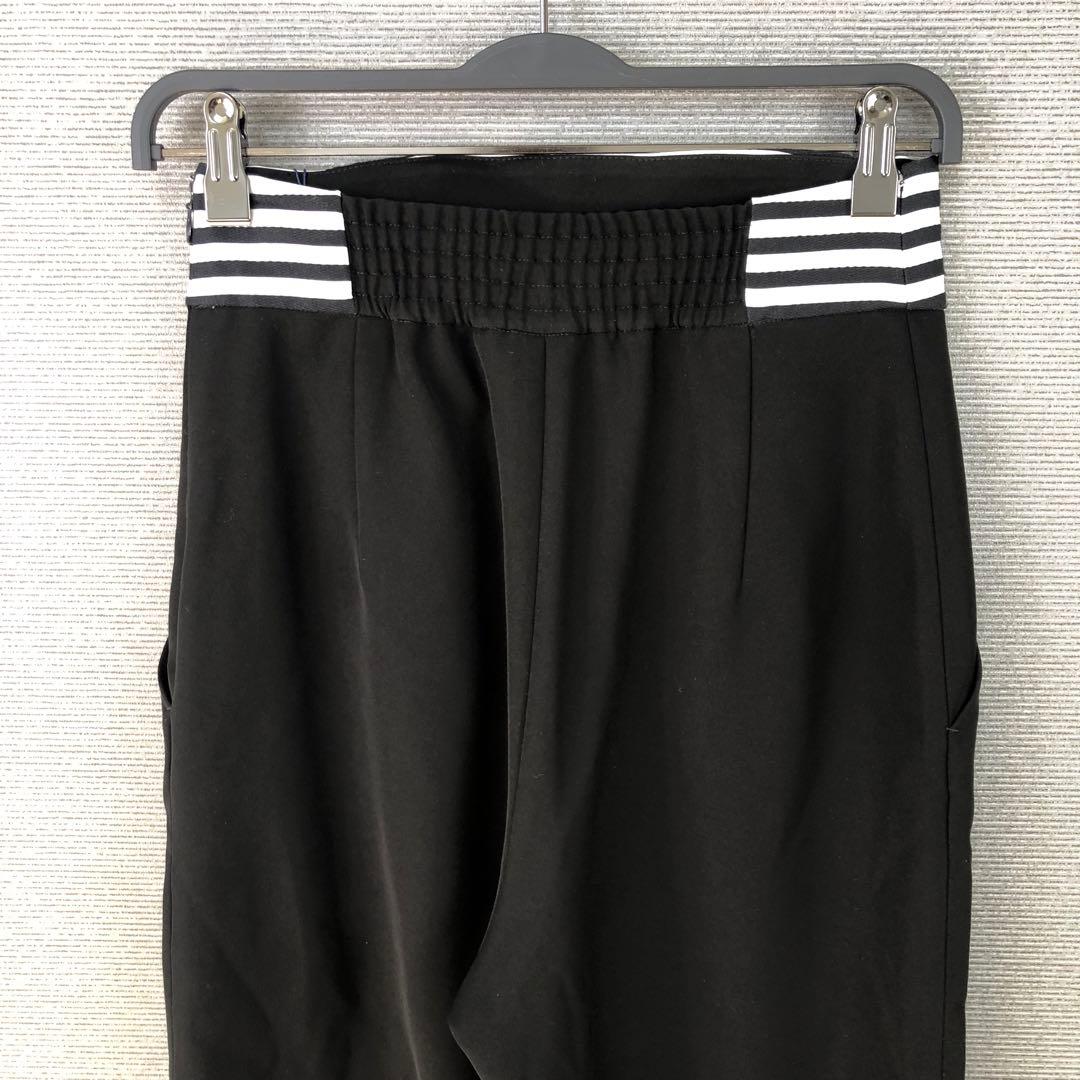 未使用品 BORDERS at BALCONY ハイウエストツイルパンツ 38