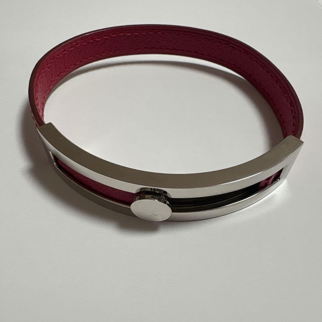 美品✨エルメス プスプス ブレスレット F バングル 刻印 ピンク 箱付