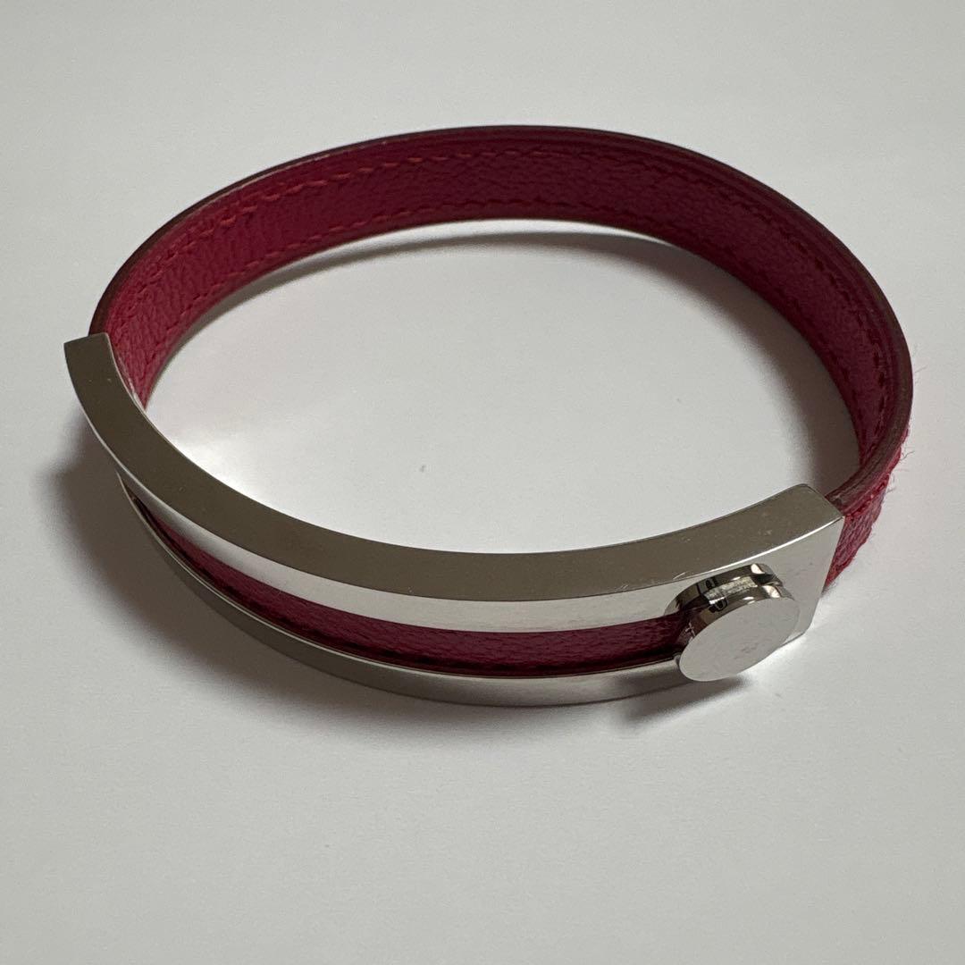 美品✨エルメス プスプス ブレスレット F バングル 刻印 ピンク 箱付