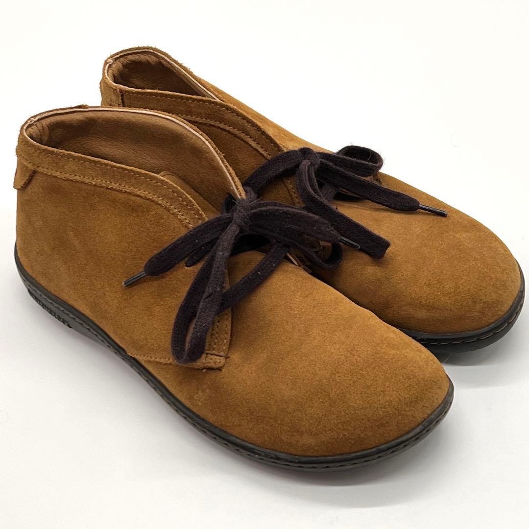 【美品】ビルケンシュトック 38 24.5 スカルバ ミドル 本革 スエード